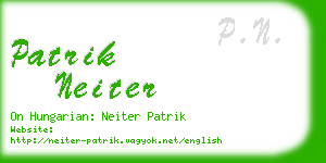 patrik neiter business card